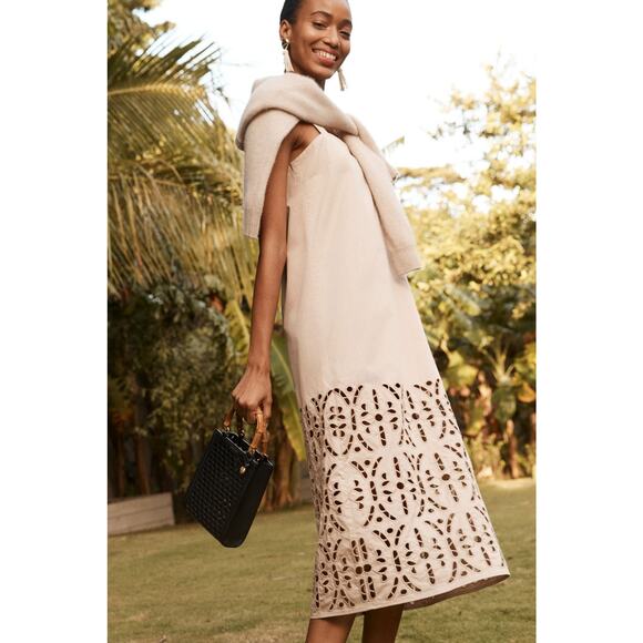 TUCKERNUCK Biscotti Eyelet Jaye Dress Size L NWT Retail $328 Tuckernuck - Picture 8 of 9